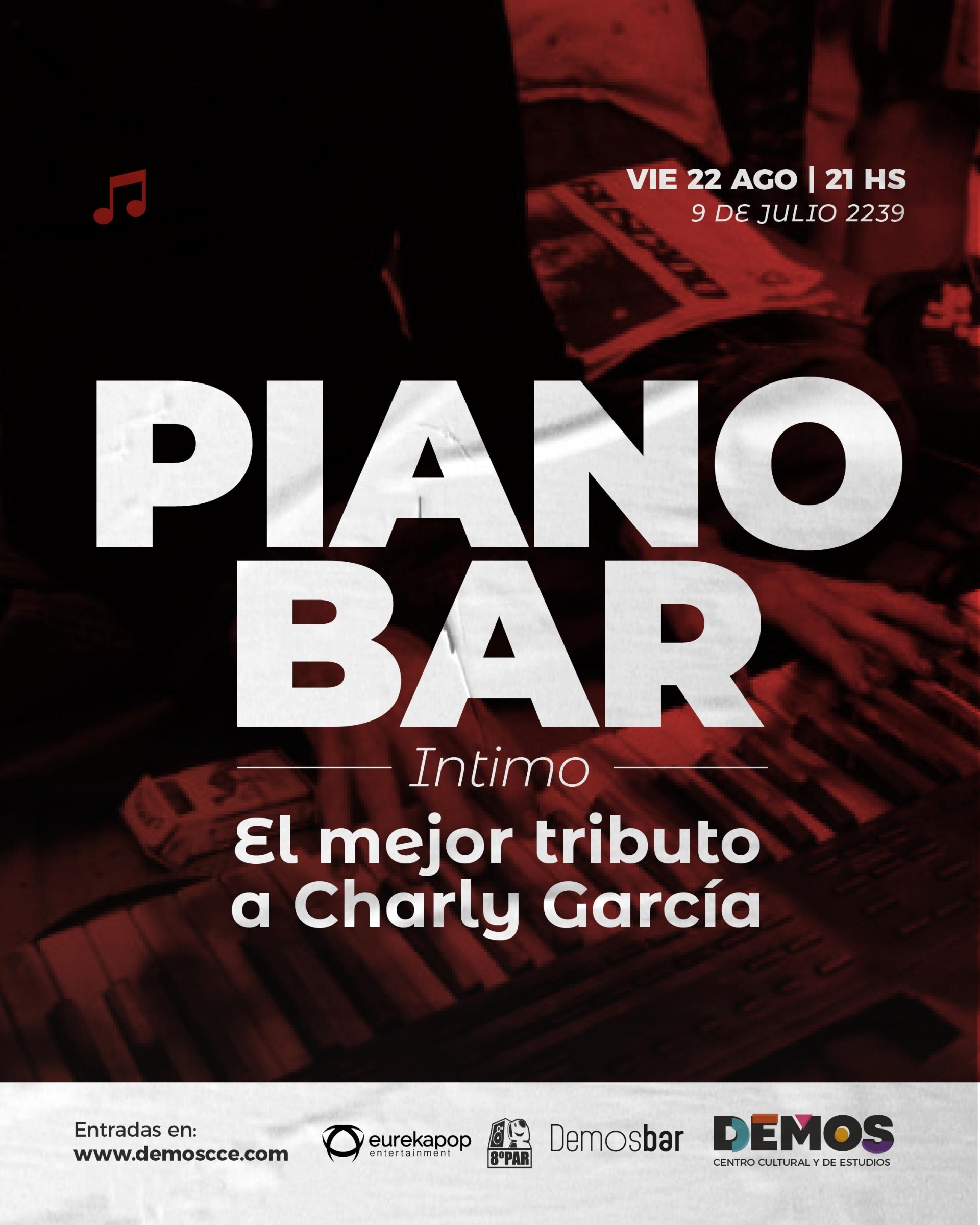 PIANO BAR – EL MEJOR TRIBUTO A CHARLY GARCÍA